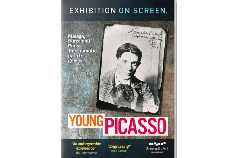 Film poster depicting Picasso as a young man