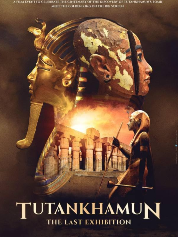 Film poster showing Tutankhamun