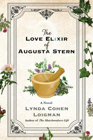 Cover showing a yellow mortar and pestle with flowers or herbs in the background.