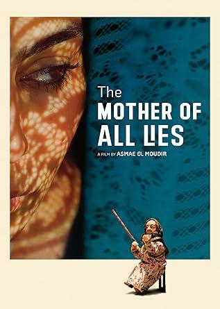 Close-up view of a woman's face on a blue background