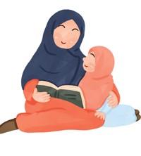 mother and child reading a book together 