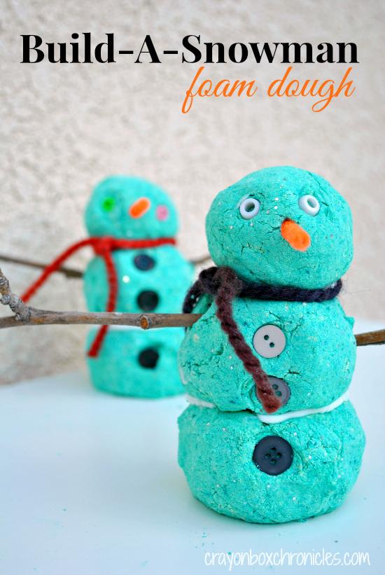 blue colored snowman