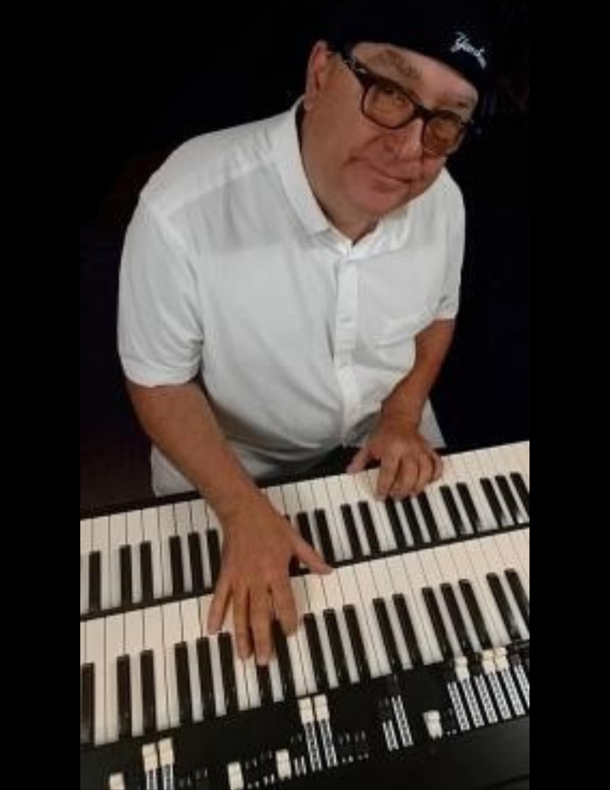 Ed Alstrom playing organ