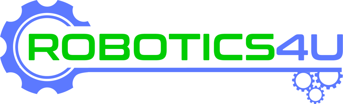 robotics4u in green and blue writing 